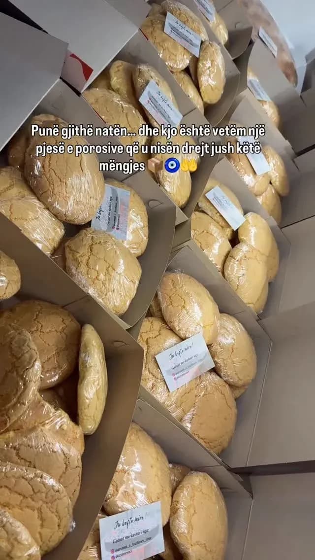 Pas një nate të gjatë pune, një pjesë e porosive me ballakume u nisën këtë… — Porosi