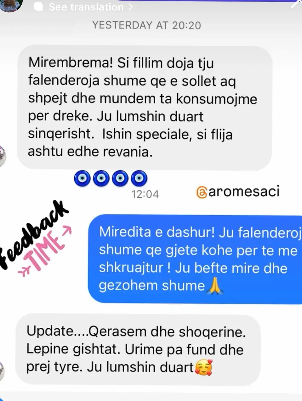 Swipe për të parë disa nga komentet dhe review-t e klientëve tanë të kënaqur. — Porosi, pamja 13