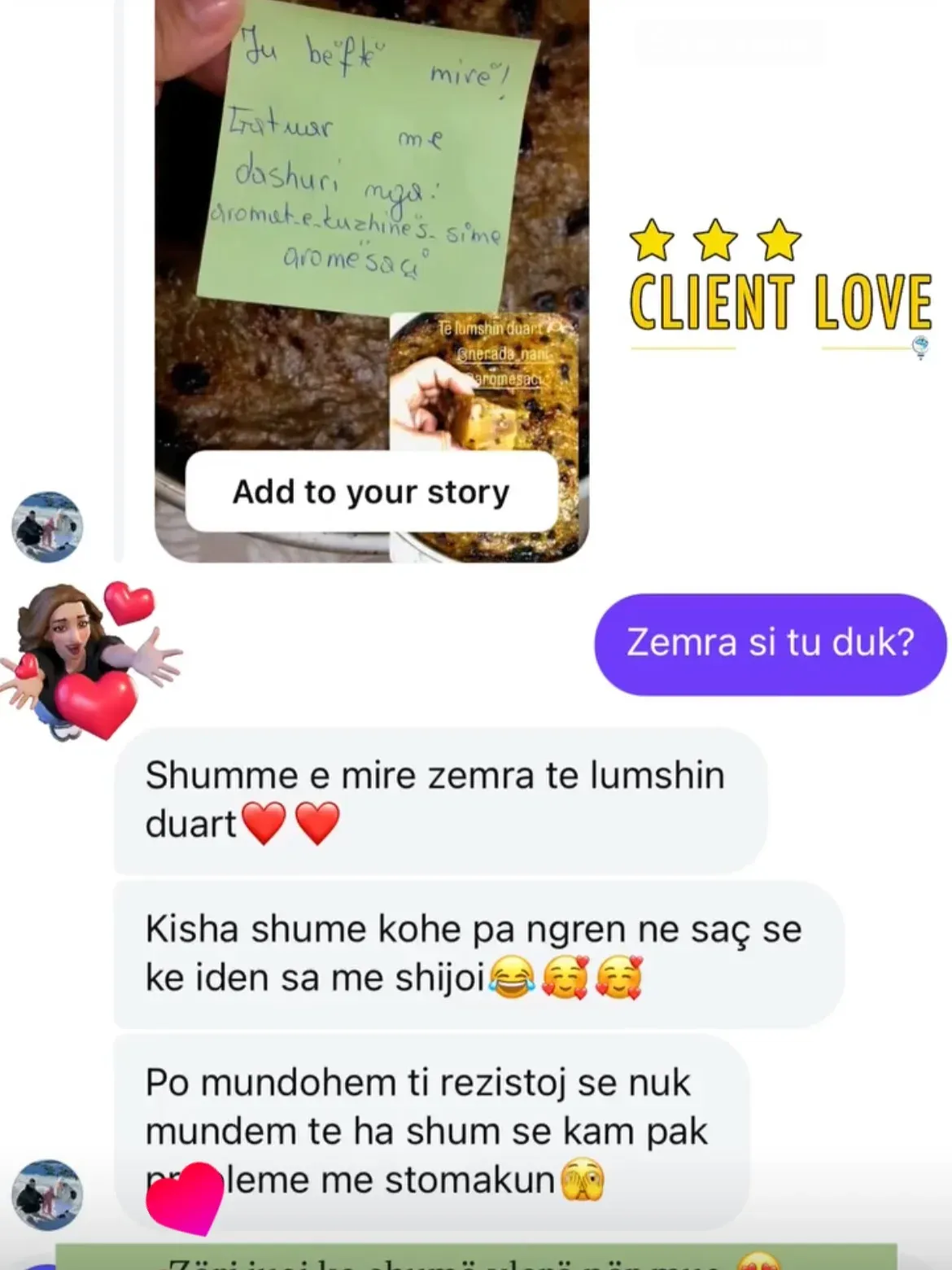 Swipe për të parë disa nga komentet dhe review-t e klientëve tanë të kënaqur. — Porosi, pamja 20