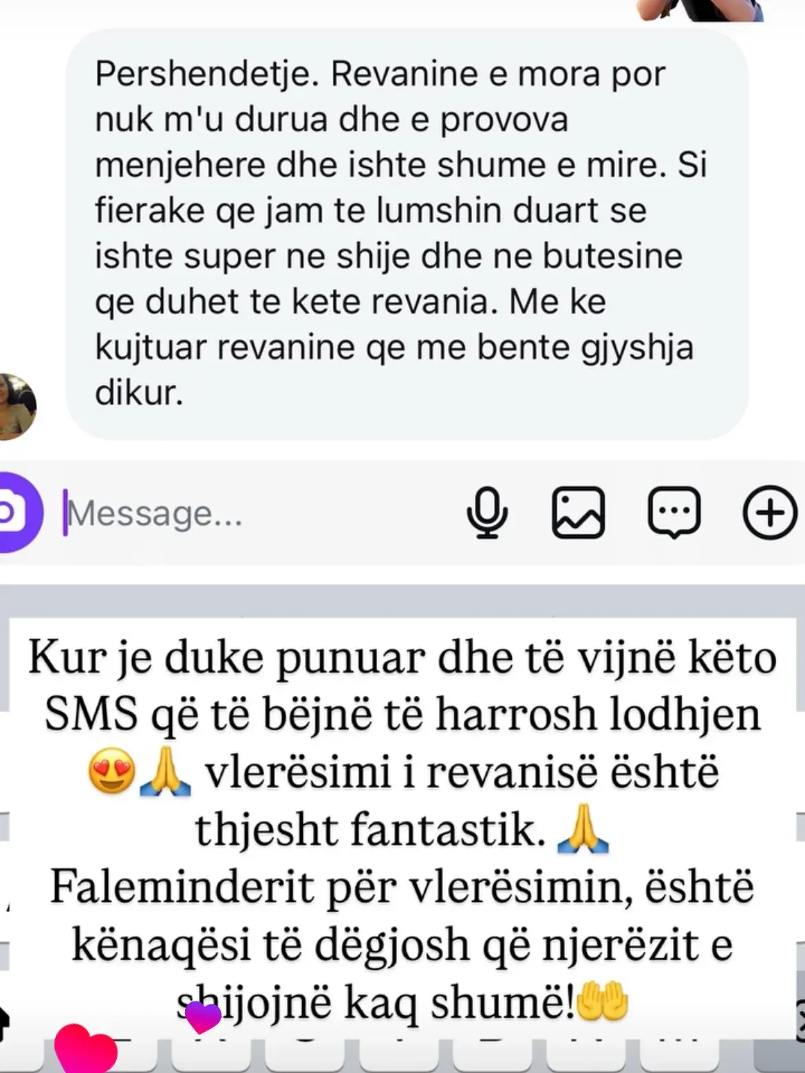 Swipe për të parë disa nga komentet dhe review-t e klientëve tanë të kënaqur. — Porosi, pamja 4