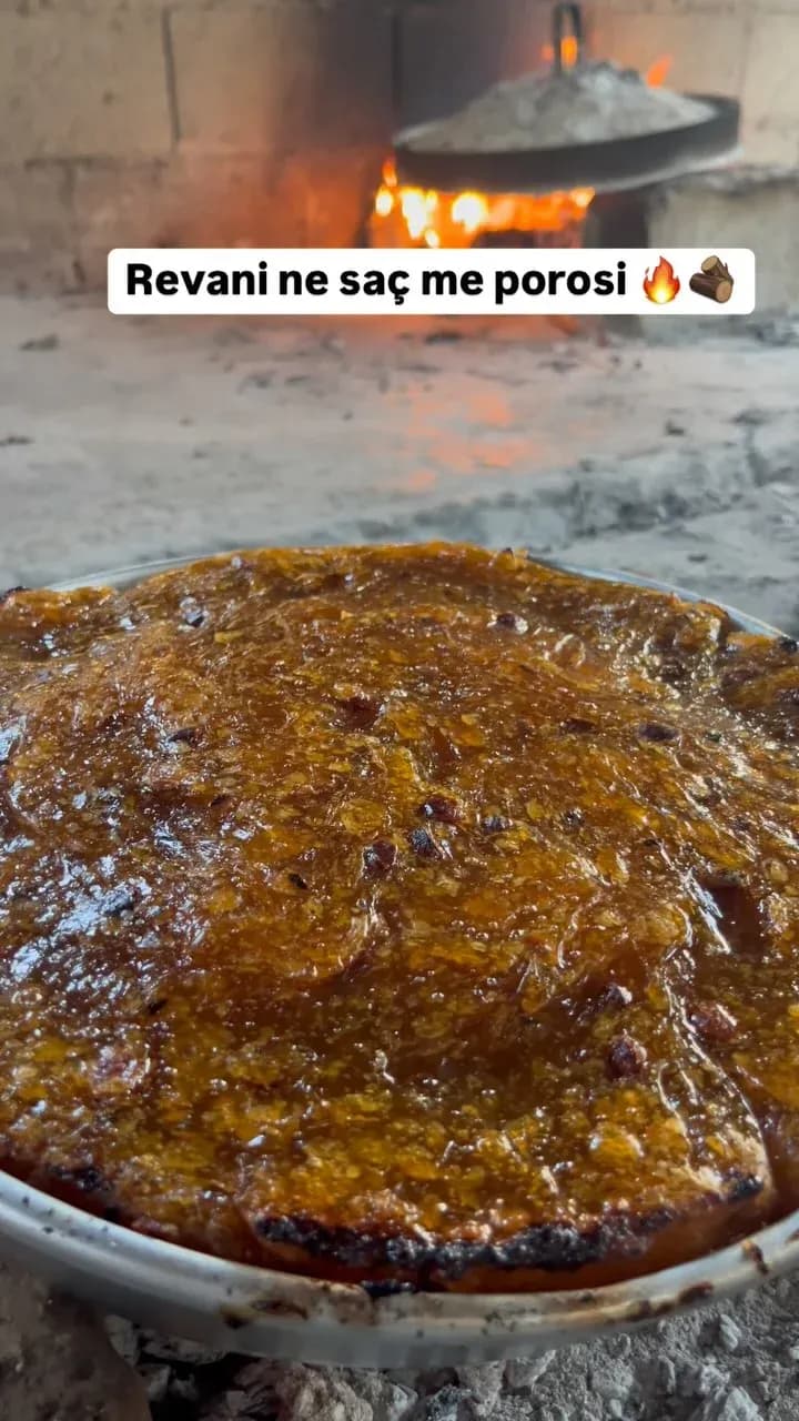 Revani e Pjekur në Saç Shija e Traditës në Çdo Kafshatë! — Procesi