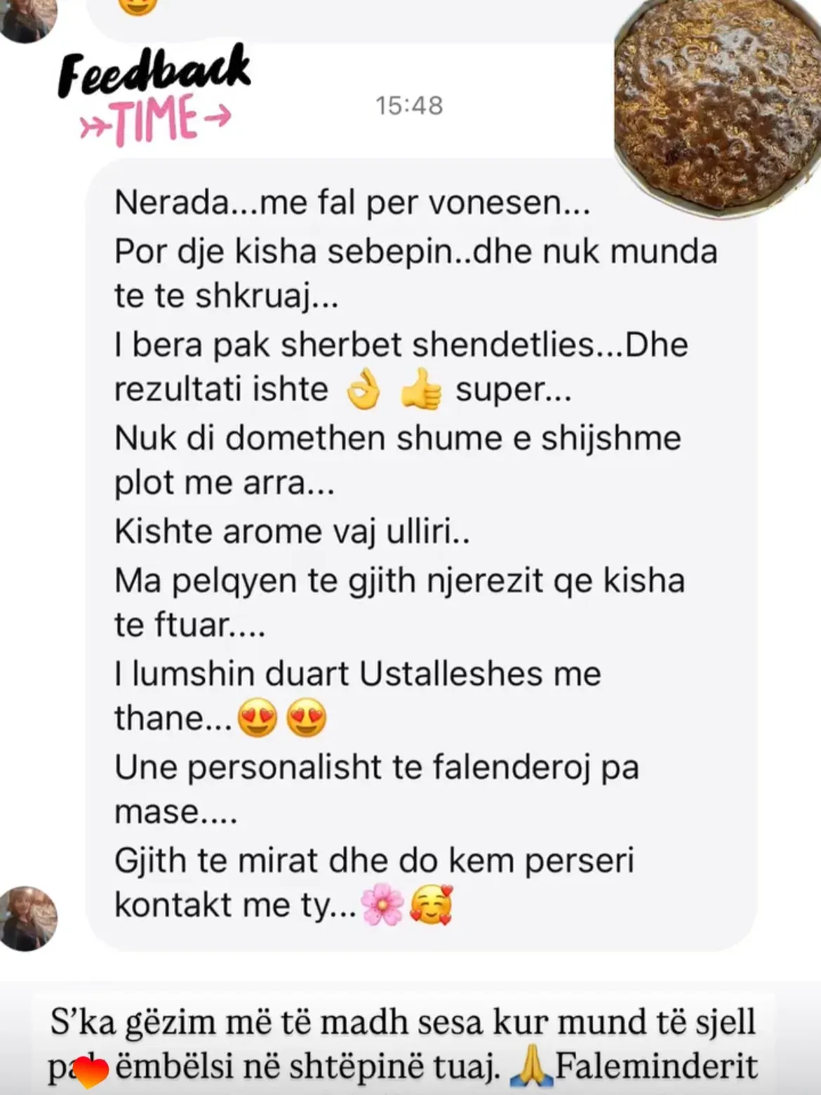 Swipe për të parë disa nga komentet dhe review-t e klientëve tanë të kënaqur. — Porosi, pamja 8