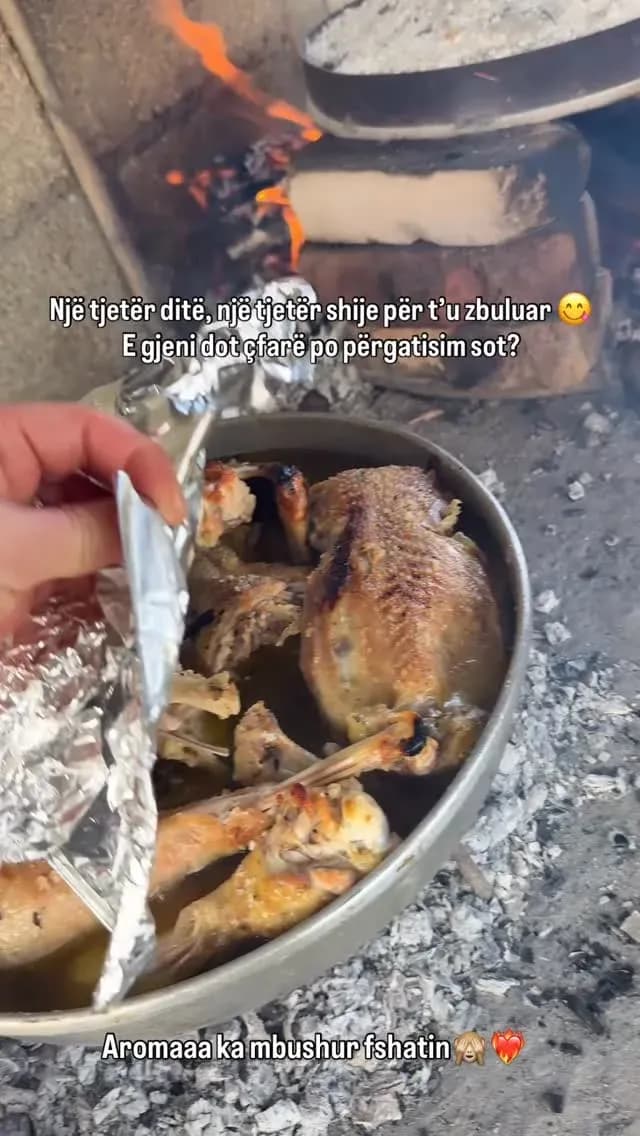 Aroma ka mbushur gjithë shtëpinë, saçi po pjek ngadalë mbi prush dhe… — Procesi