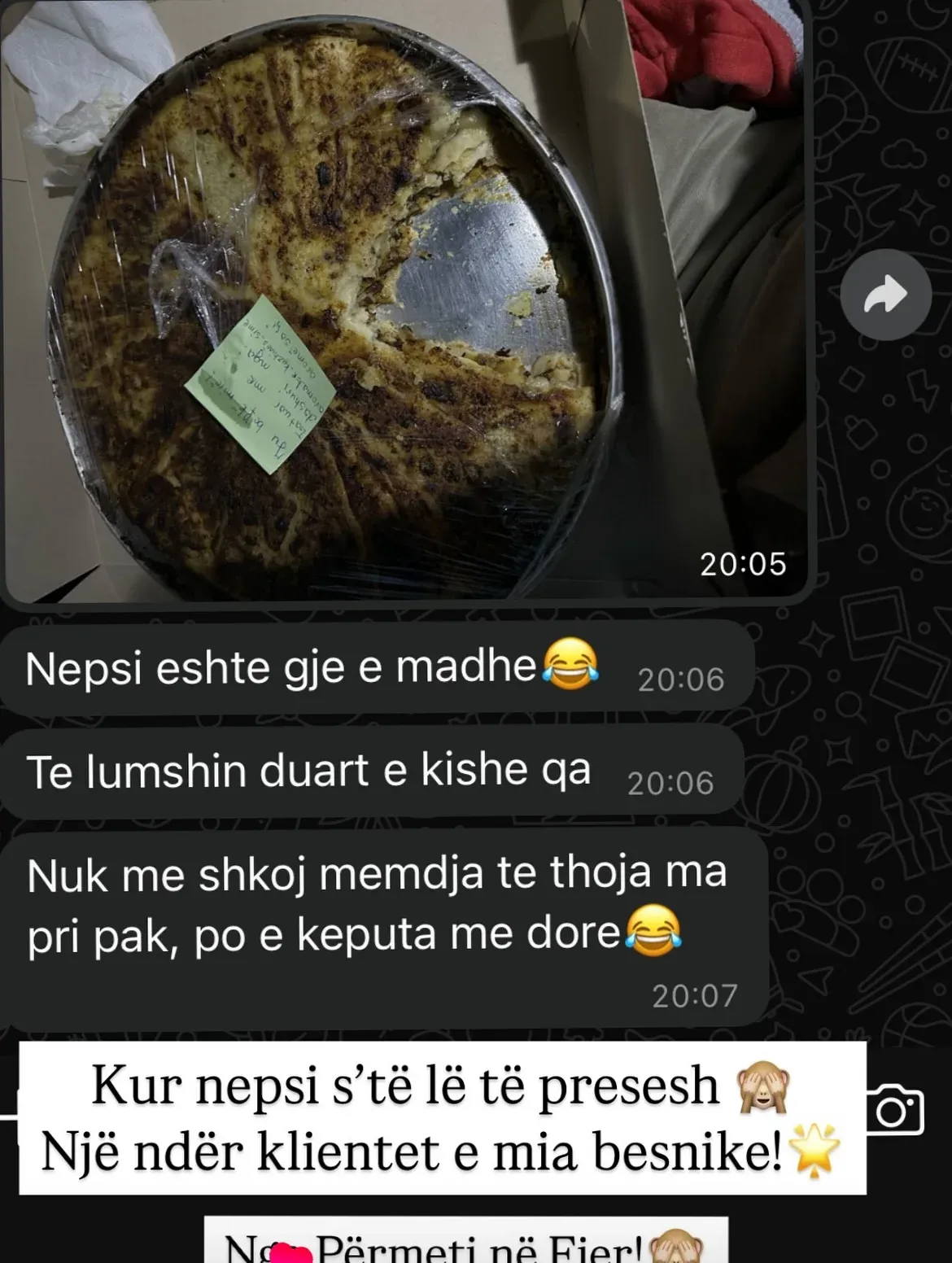 Swipe për të parë disa nga komentet dhe review-t e klientëve tanë të kënaqur. — Porosi, pamja 19