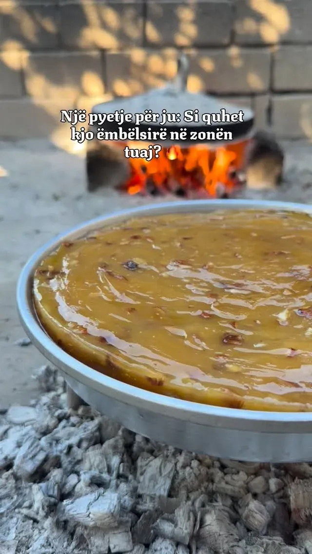 Ne e quajmë “Revania e famshme” E përgatitur me bajame të pjekura në prush… — Procesi